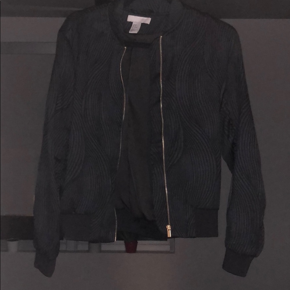 Black bomber jacket